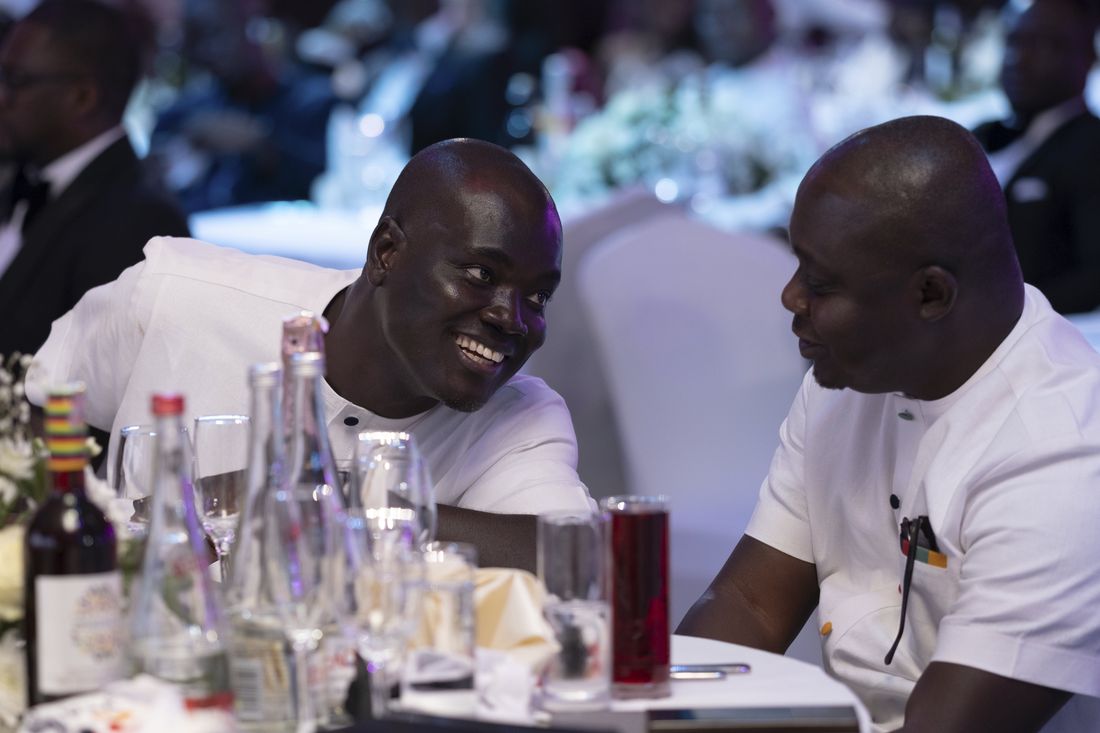 Laughter shared across the table